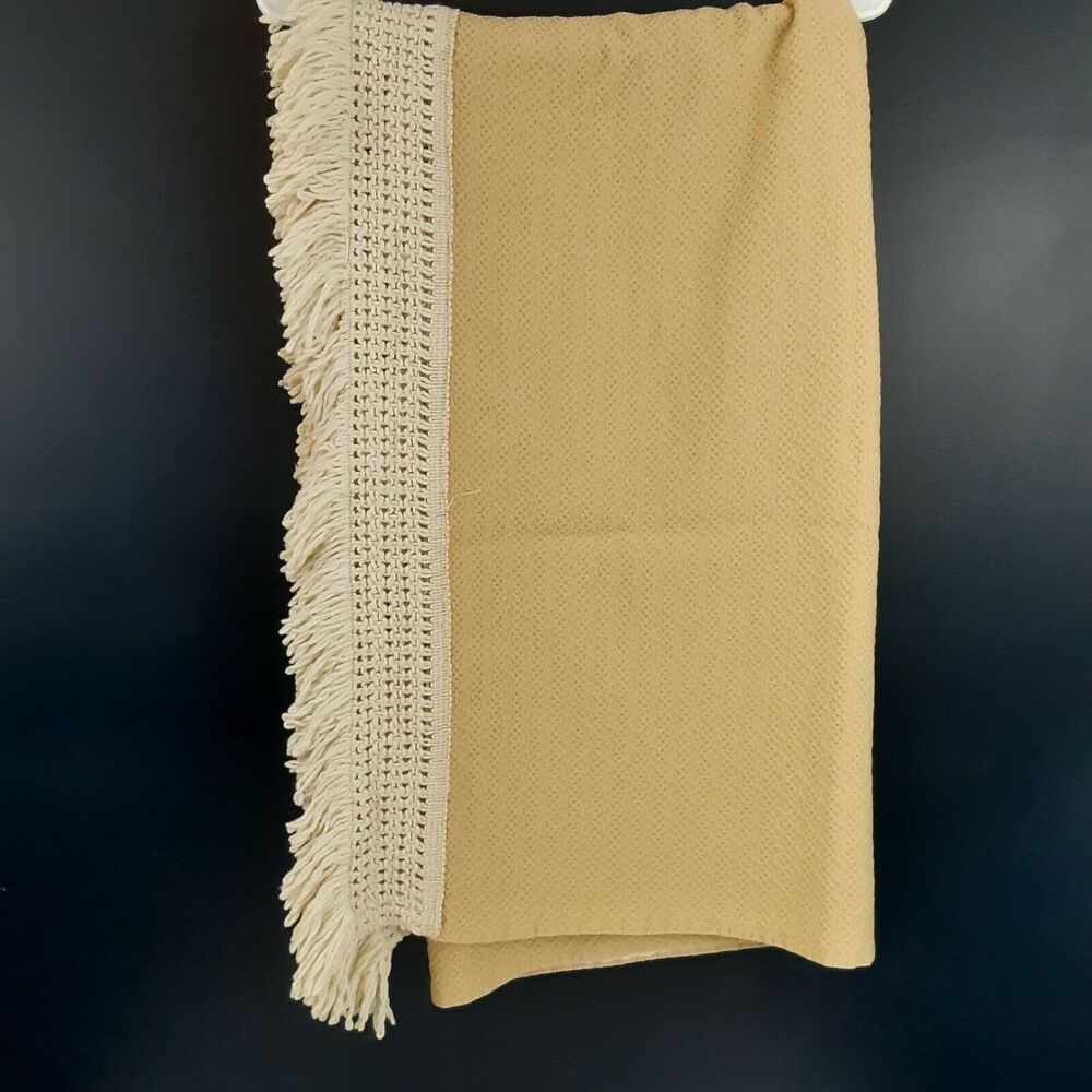 Vintage Fine Linen Tablecloth Rectangular, Crotchet, Cottage,Farmhouse